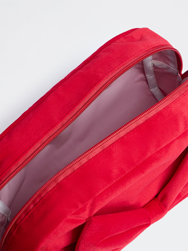 Westside Home Red Bow Design Xmas Pouch