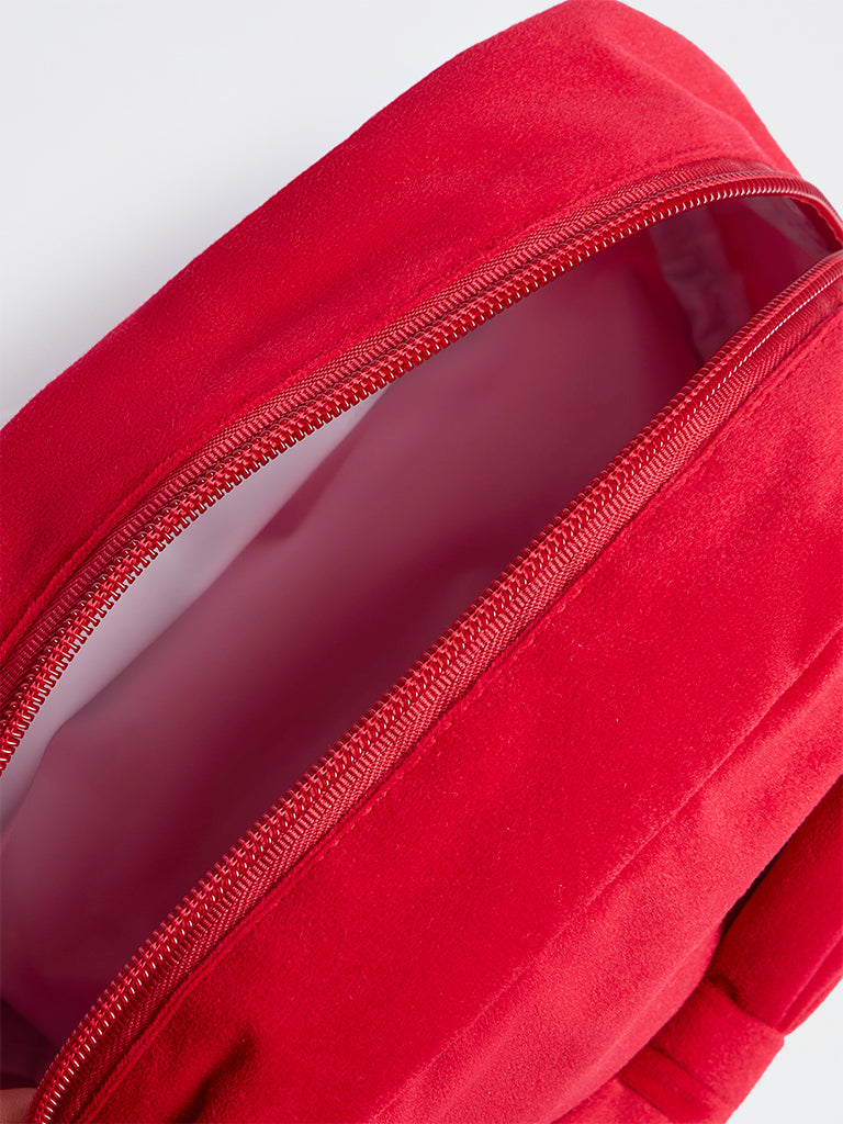 Westside Home Red Bow Design Xmas Pouch