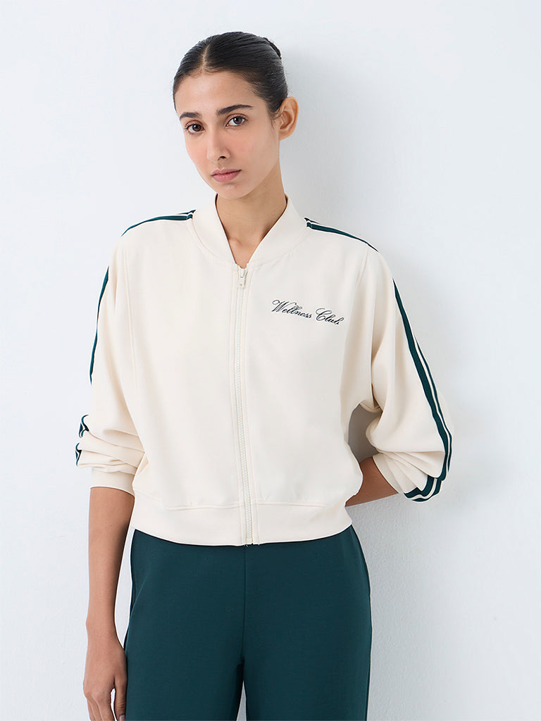 Nuoflexx Off-White Striped Jacket