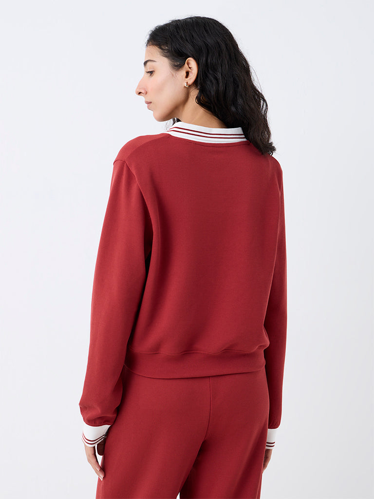 Nuoflexx Red Quarter-Zip Sweatshirt