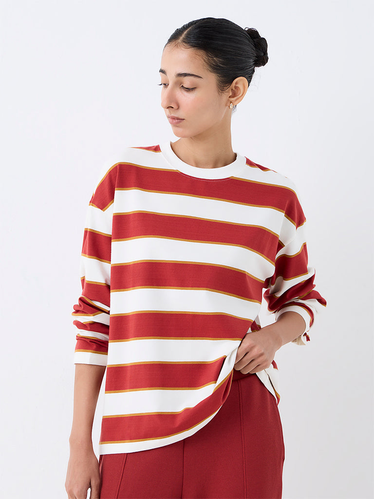 Nuoflexx Red Striped T-Shirt