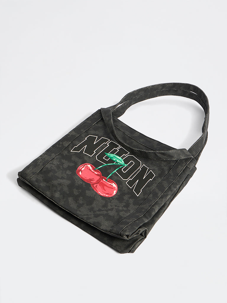 Nuon by Westside Black Cherry Design Tote Bag