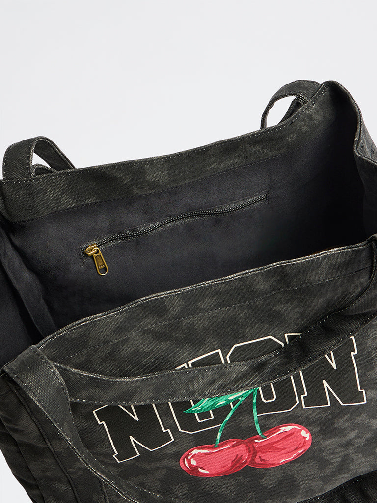 Nuon by Westside Black Cherry Design Tote Bag