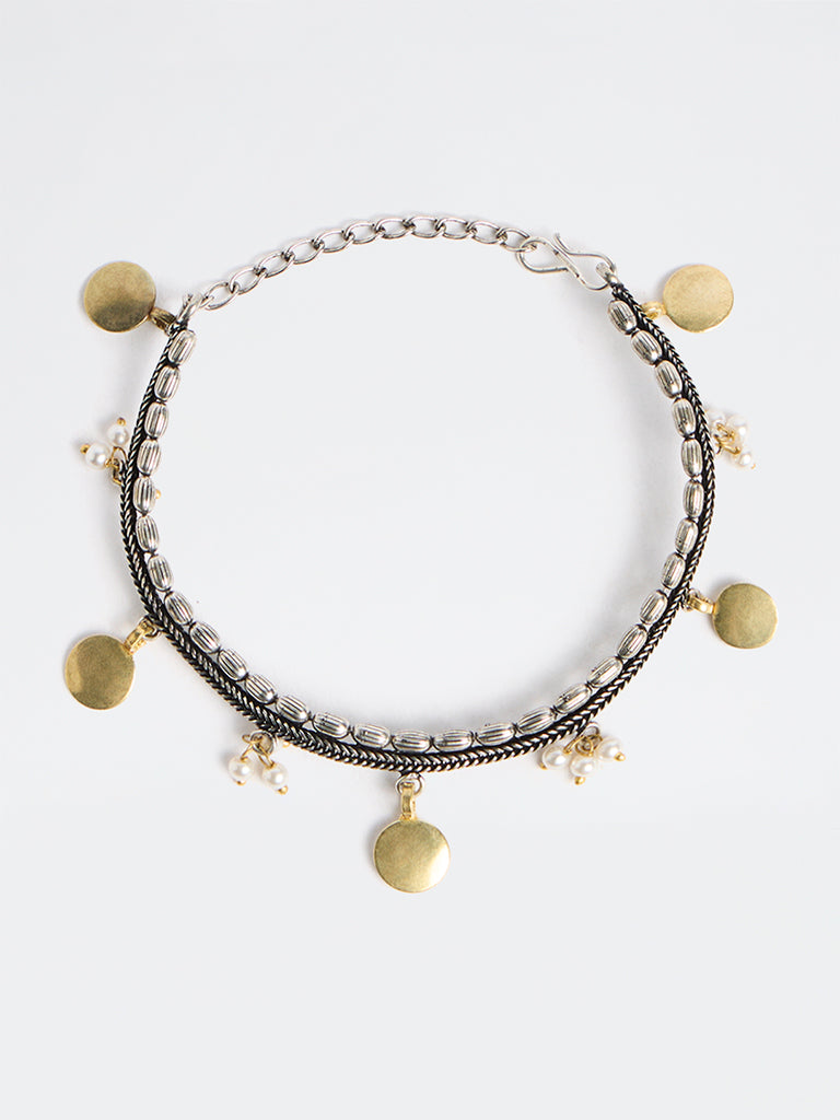 Westside Accessories Gold and Silver Multi-Charm Bracelet