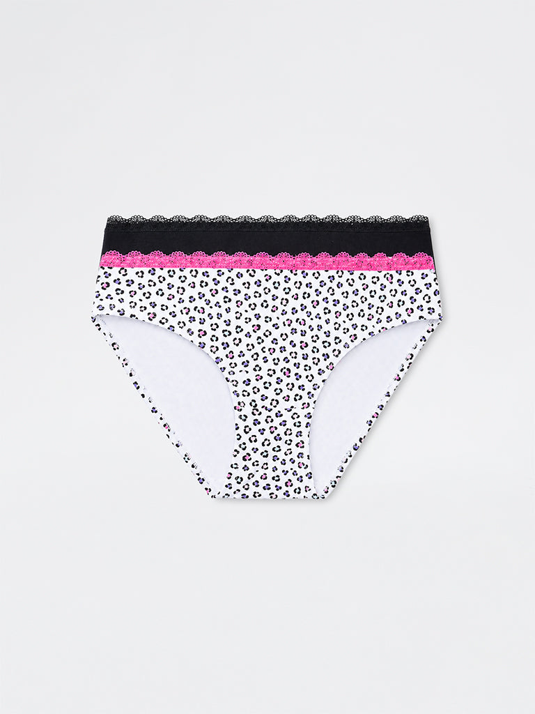 Superstar Black Solid Cotton-Blend Bikini Briefs - Pack of 2