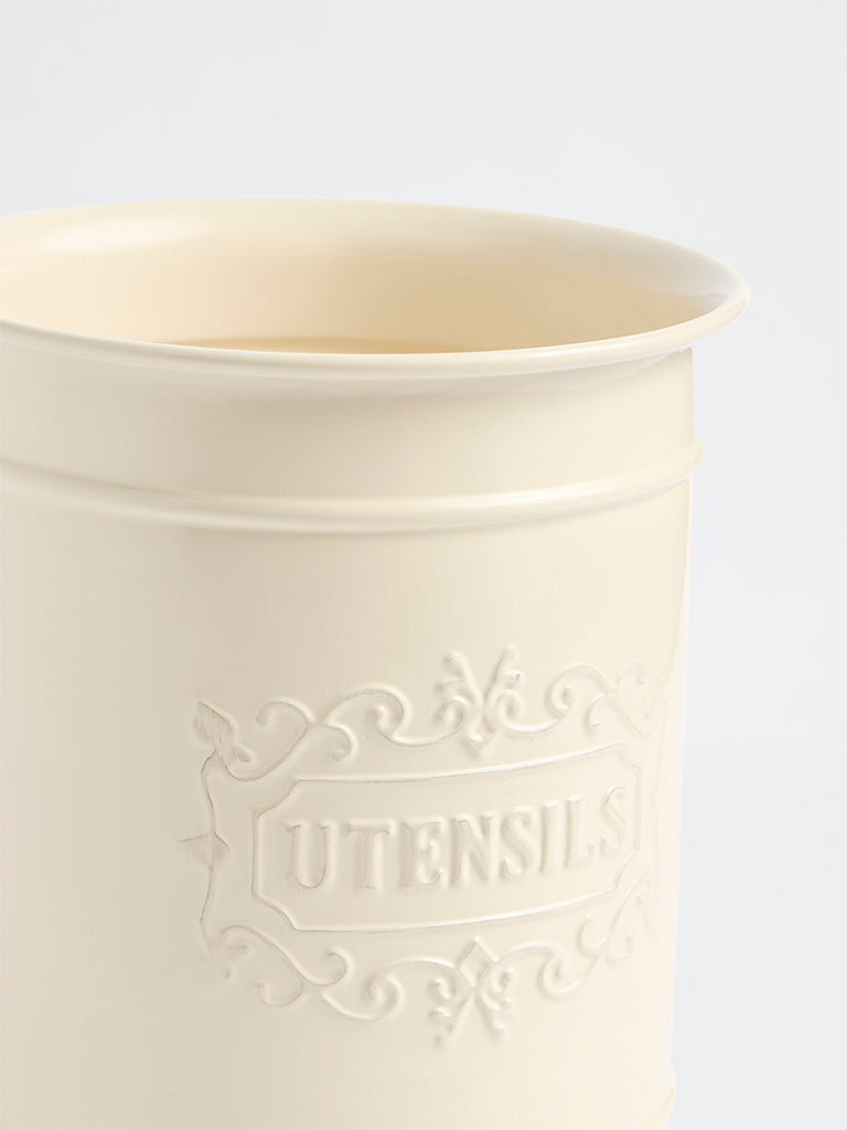 Westside Home Ivory Victorian Style Utensil Holder