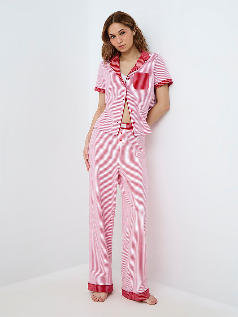 Superstar Light Pink Striped Shirt