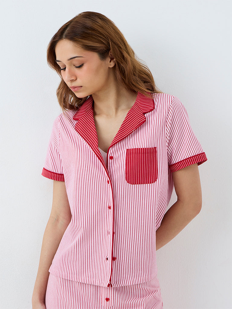 Superstar Light Pink Striped Shirt