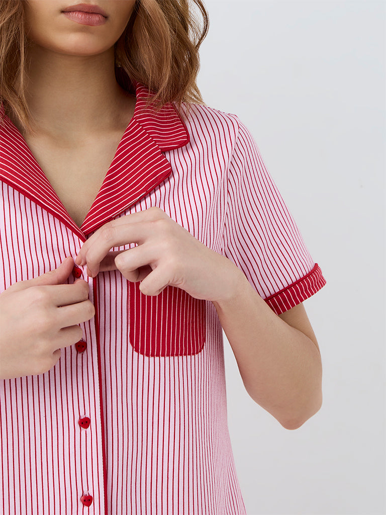 Superstar Light Pink Striped Shirt