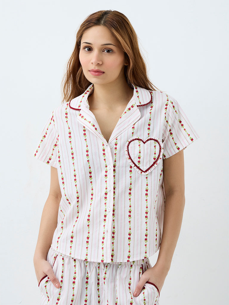 Superstar Off-White Floral Printed Shirt