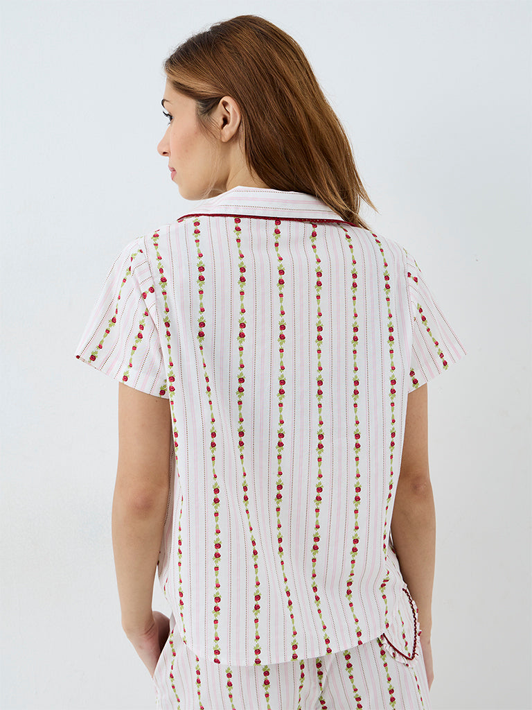 Superstar Off-White Floral Printed Shirt