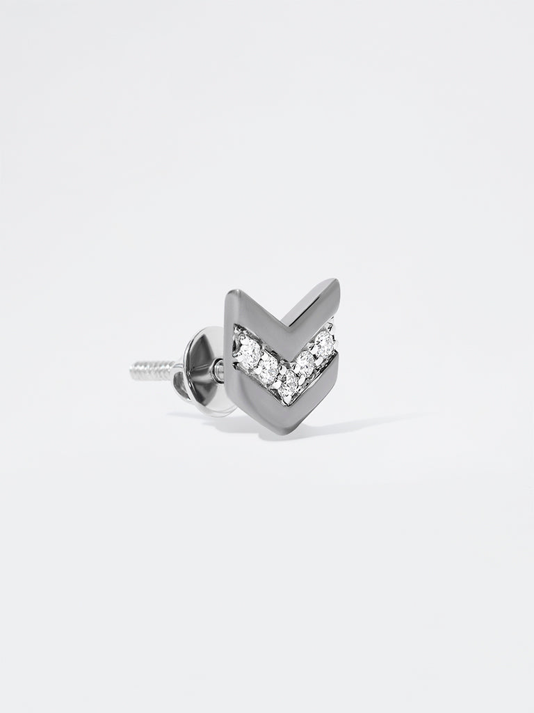 Men's Arrow Lab Diamond Stud Earrings