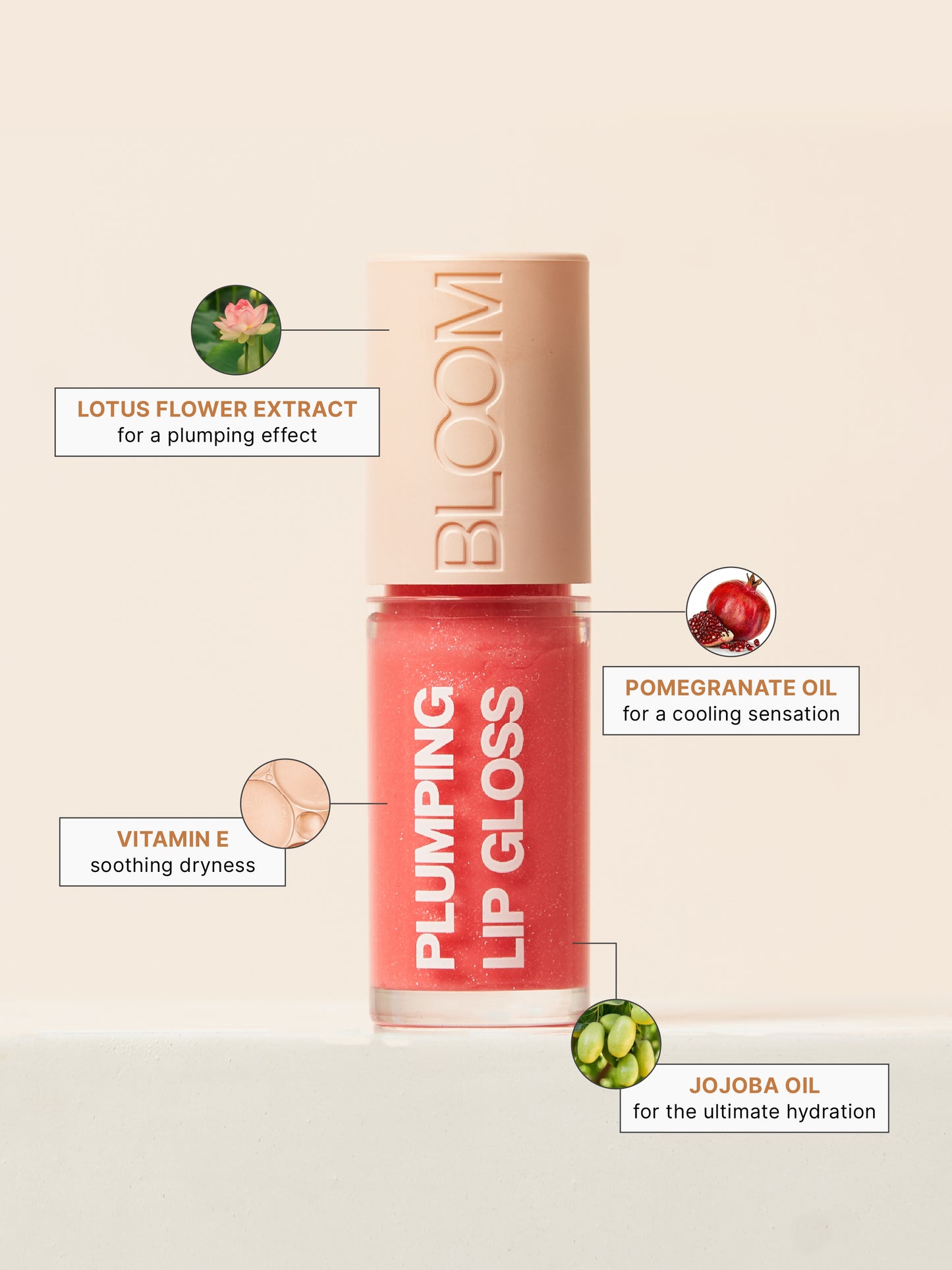 Studiowest Bloom Pink 05 Bare Lip Gloss - 7 gm