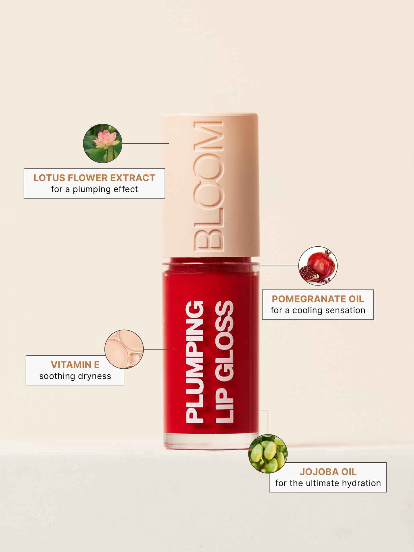 Studiowest Bloom Maroon 09 Fireball Lip Gloss - 7 gm