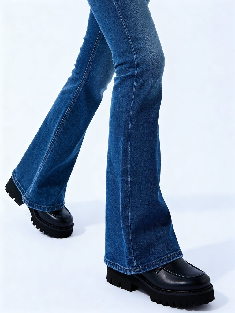 LUNA BLU Black Chunky Loafers