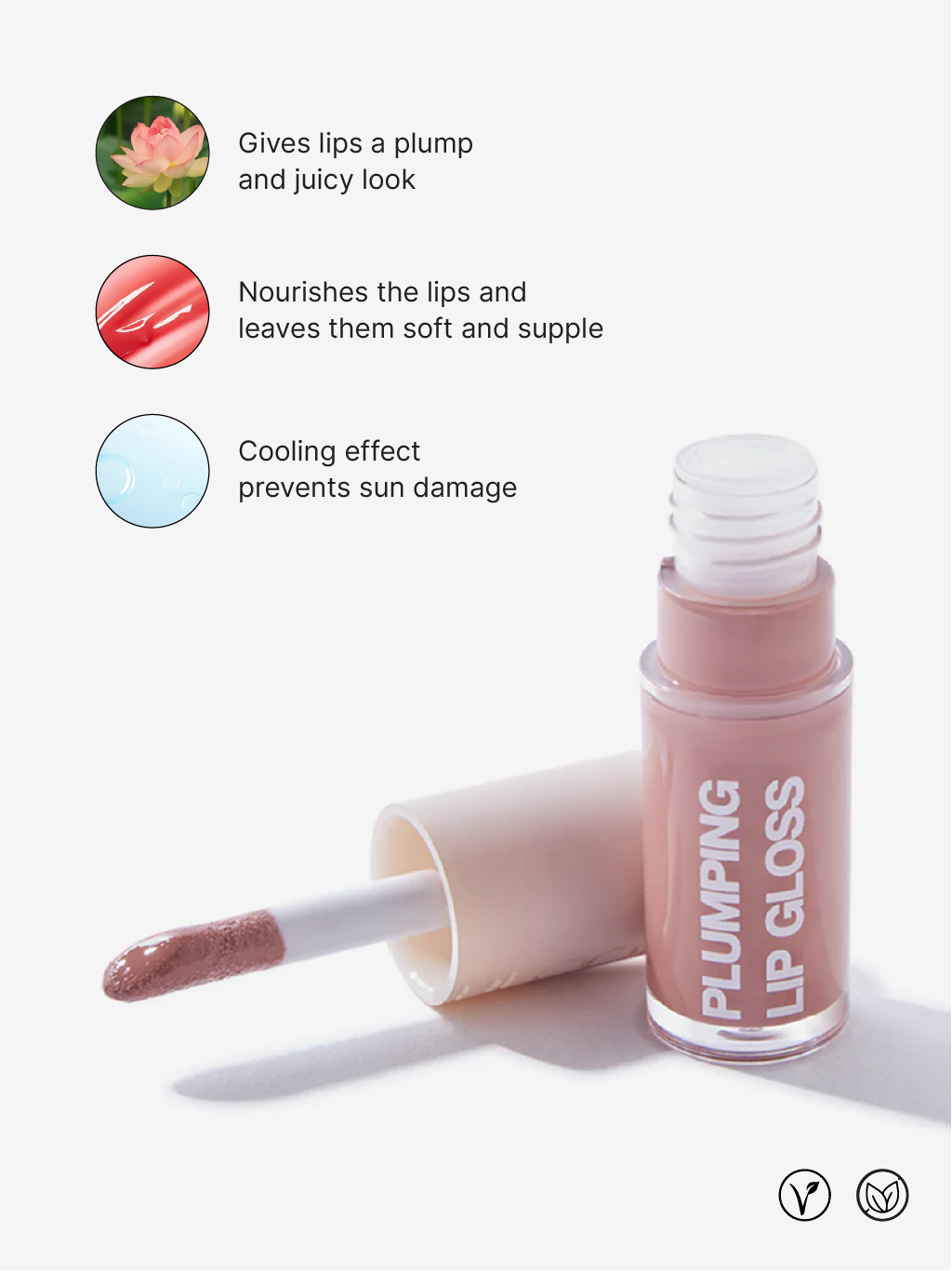 Studiowest Bloom Nude 02 Cuddle Lip Gloss - 7 gm