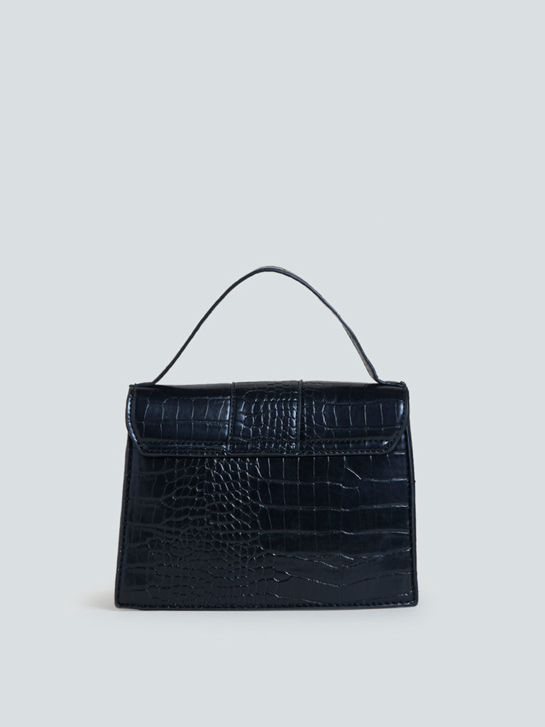 LOV Black Chain Detail Satchel