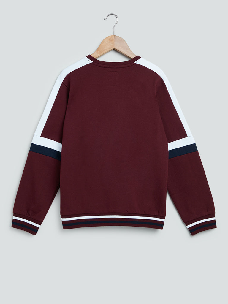Wine Text Design Cotton T-Shirt